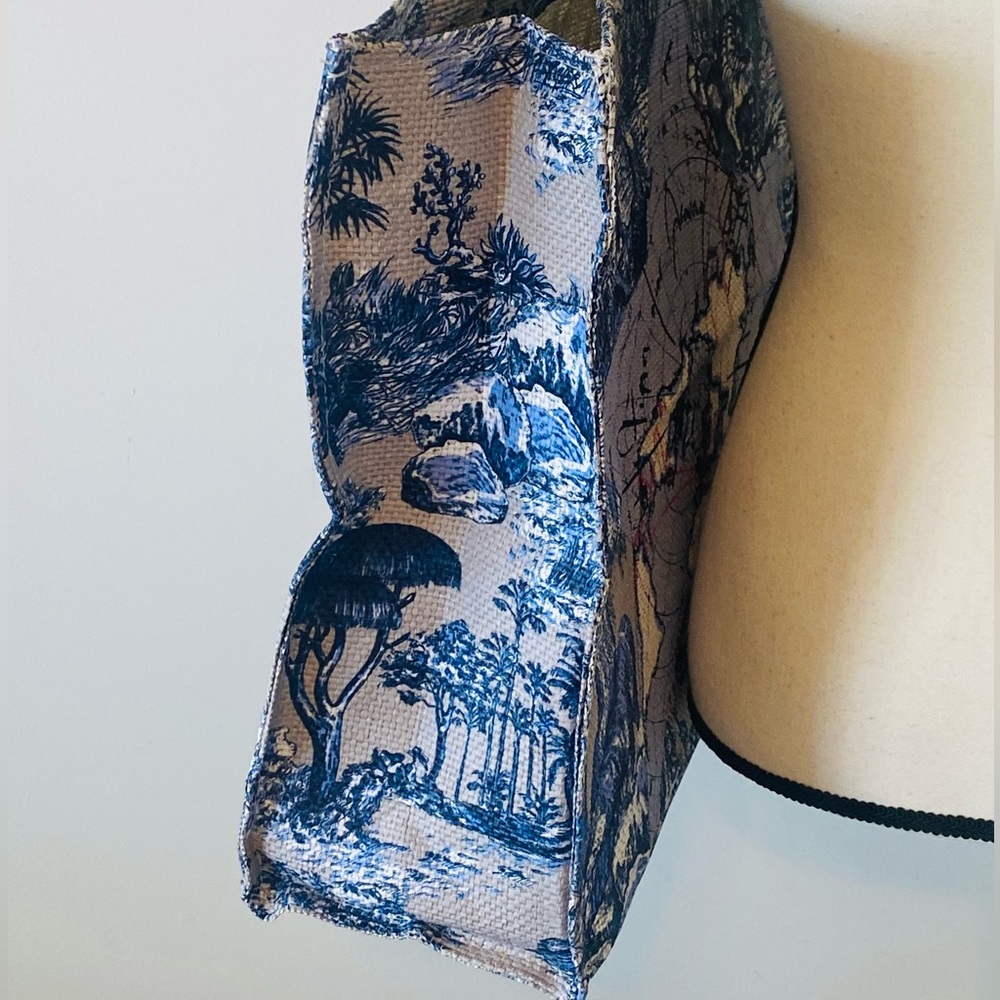 Christian Dior Around the World Straw Tote - Picture 3 of 12